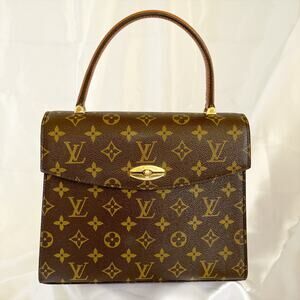 LOUIS VUITTON Vintage Monogram Malesherbes Handbag Satchel
